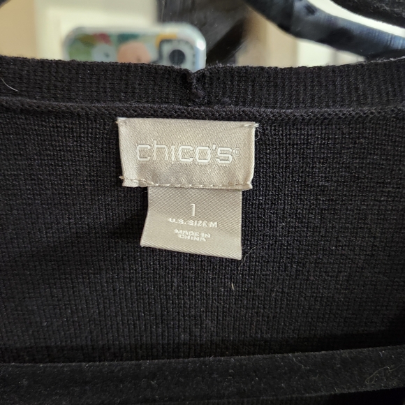 Chico's Black Knit Top - Picture 2 of 4